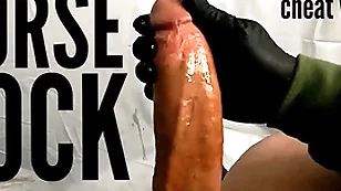 Cock male stripper handjob and cumshot with big white cock in slow motion from monster dick from gay leak