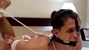 Henrique hogtied nosehook encircling bondage grounding chapter from bondageman