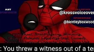 Spiderman with the addition of deadpool play falsify