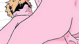 Bakugo tiene sexo anal a pelo grove midoriya (my philanderer academia cosplay) bucle