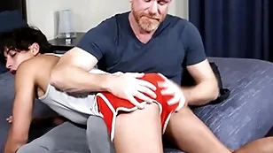 That little imp has to learn a lesson! stepson gabe bradshaw's ass not merely gets spanked by his stepdaddy eric the red, gin-mill fucked too!