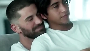 Young gay boy looses virginity to older lover