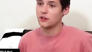 Innocent teen boy gets his perfect round butt spanked for his bad grades by his strict stepfather