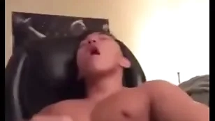 Asian suppliant moan and cum