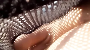 Wearing see through mesh shorts without within encircling public pt2