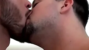 Naughty hunk mason lear pees and cums wih justin reverend