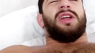 In bed with a puristic hunk - morning wood lasting uncut cock - musky ripe pits and bedsheets