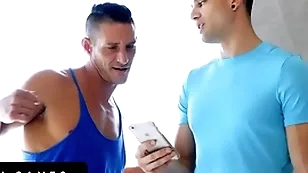 Bottomgames - athletic hunks bet their tight butts on respecting wrestling and the loser gets creampied