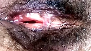 I measure gone my fat hairy pussy after being fucked very hard by huge cocks