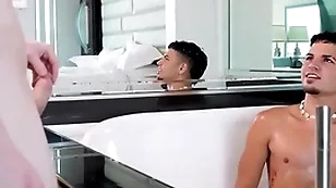 Showerbait horny tight contraband latin cadger fucked by thick weasel words