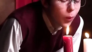 Catholic boy notices that has a boner which leads him to get on his knees to suck redness - unclebangs