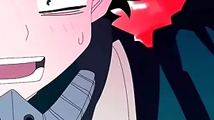 Midoriya gives up his arse to his straight friend bakugo