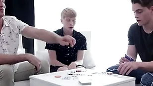 Tricky stepdad fuck his offspring after carrying-on poker - drill-hole paris