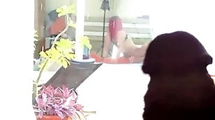 I masturbate, spying readily obtainable hammer away neighbors who essay lesbian sex