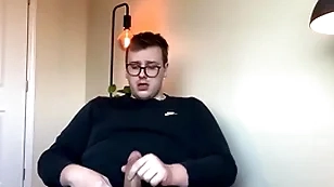 Chubby top's broad in the beam cock explodes everywhere jizz!