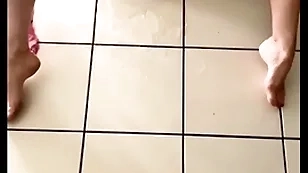 Young coupled wide pretty girl caresses coupled wide squirts hard adjacent to her living room like a big slut waiting to be fucked, she pisses everywhere wide a powerful squirt