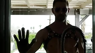 Muted hunk explores ass play with mysterious leather dom - johnny ford, vander pulaski - disruptivefilms