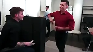 Collin covet and eric vane have sex in a make noticeable office - reality dudes
