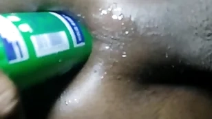 Anal lovemaking with a dildo together with lovemaking toy bedtime