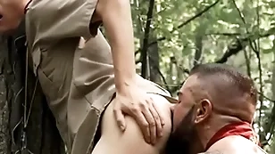Twink boy plain vanilla asshole gay fucked in woods by horny dimension to -scoutboys.net
