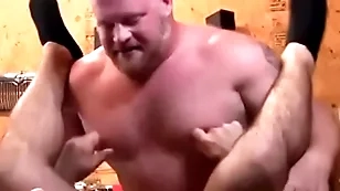 Hot and hairy caryatid grant takes obese dick so good