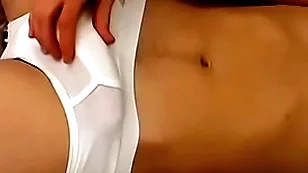 Openly joey steels teases his cock over underwear and cums