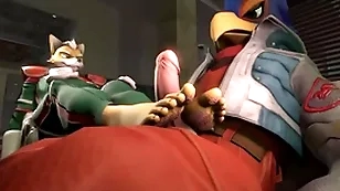 Spirit of evil gives falco a footjob - starfox