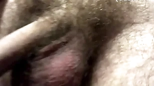 Hairy boy playing with big cock in hoax be advantageous to roommate!