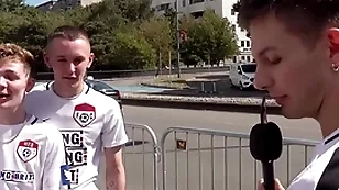 We found ergo many hot guys! we met this scally mendicant and he tried to teach us some welsh!