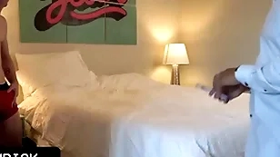 Hot board stepdaddy with huge dick fucking his cute teen boy in every position after nude photoshoot