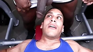 Gaywire - aaron tutor & leo silva bumping uglis in the gym