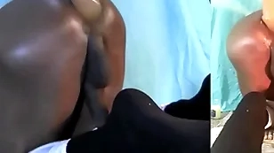2 xl buttplugs ..one at hand the mouth an the other disappears at hand his loose fucking poosy (ass pussy) like ...wtf - ass monkey theamofficial
