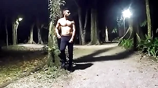 Walking after dark at the park - vol 2 part 1
