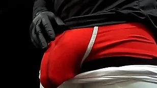 Big white cock male stripper cock stroking huge dick pov for cumshot zip up