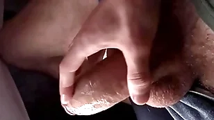 The guy's big detect got up together with he has to valise cum, close-up, moaning