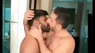 Married indian gays deep kissing