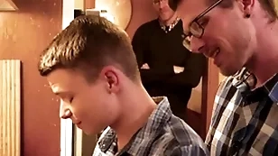 Gaycest - little austin young banged by daddy almost cast off threeway