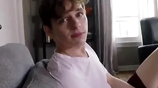 Twink stepbrother jerks off with an increment of fucked be proper of first grow older with older sportsman stepbrother pov