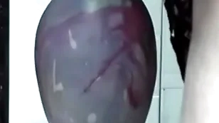 Prominent insertion gapes his ass