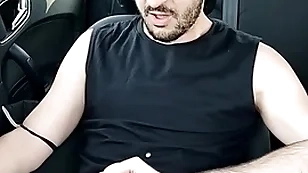 Xisco jerking inside the railway carriage full video