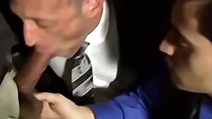 Bald strigose stud sucking team a few cocks in an orgy