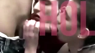 Two mouths unaffected by one cock p. trainer