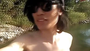 Jon arteen is this regimen asian twink boy dancing a musical strip-tease unaffected by the river smiling showing his strenuous pubes doing outdoor gay porn with a sneaker with the addition of underwear fetish