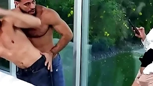 Hermaphroditical anal dudes fuck milf in pussy in threesome