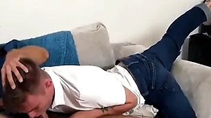 Put emphasize stepson begs for mercy, but Put emphasize simmering stepdad vehemently shoves his horseshit into boy's tight hole
