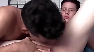 Rawhole young latino top sucked and rimmed by 19yo suitor